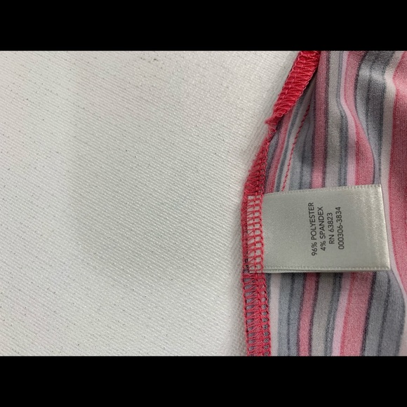 Christopher & Banks Pink Black Maxi White Skirt 1X - Picture 6 of 6